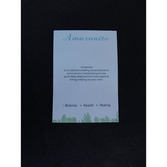 Amazonite Bracelet Healing Crystal Beads Calming Energy Balance Health Jewelry - Picture 4 of 12